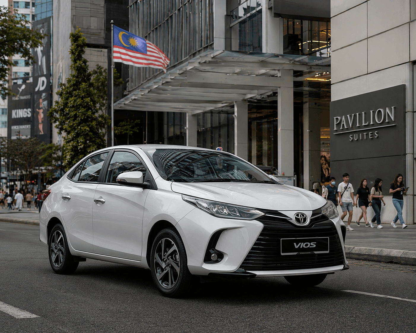 Economy class car — Toyota Vios or Honda City at AlpineRide Kuala Lumpur