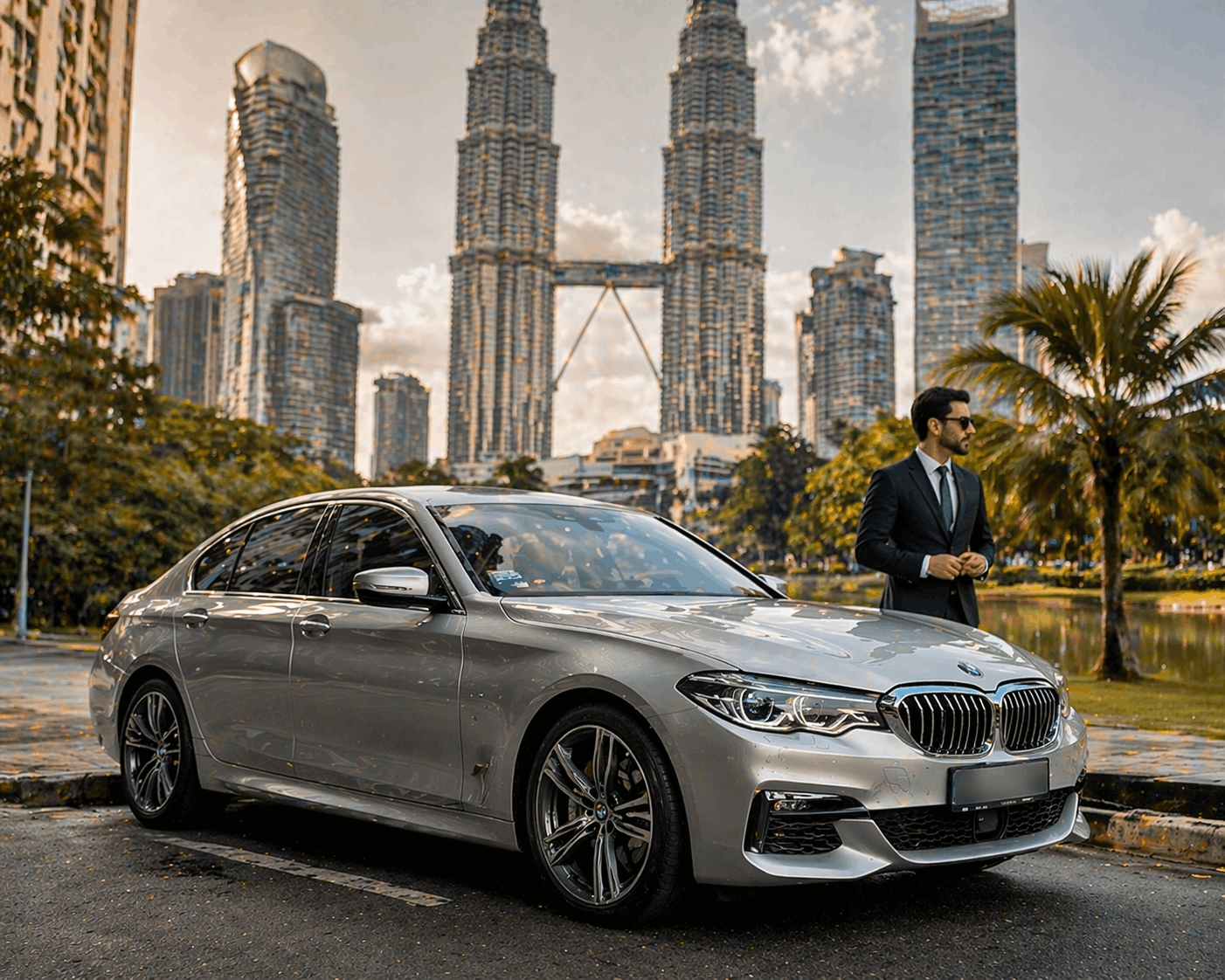 Business class car — BMW 5 Series or Mercedes E-Class at AlpineRide KL